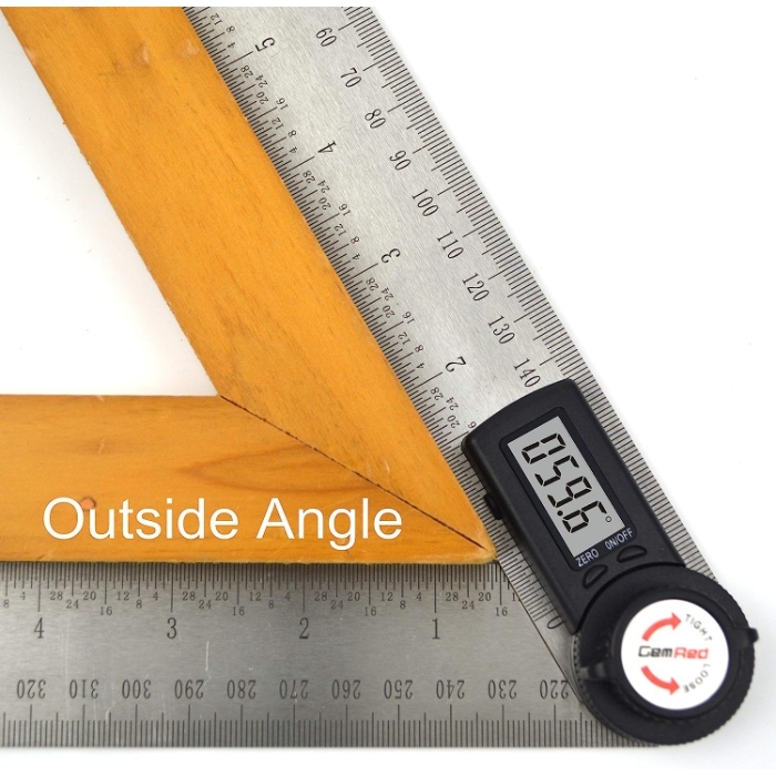 using a digital angle finder